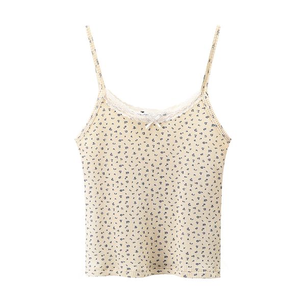

camisoles tanks puwd y2k sweet girl knitted cotton lace sleeveless summer fashion ladies slim camis vest chic women casual 230510, Black;white