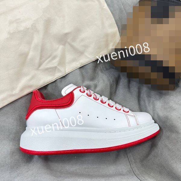 

women casual shoes designer womens leather lace-up sneaker fashion running trainers letters woman shoes flat printed gym sneakers2023, Red;white