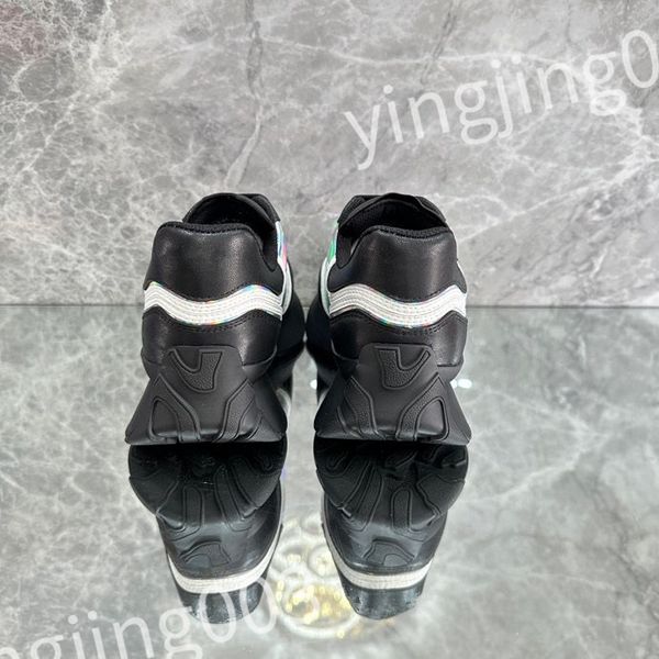 

2023 luxury designer woman's shoe leather lace up mens fashion platform sneakers white black mens womens casual shoes chaussures