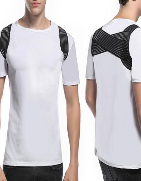 

ly upper back posture corrector shoulder brace correct support3127192, Black;blue