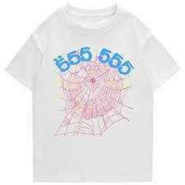 

fashion short sleeved t shirt designer t-shirt sp5der 555555 digital printing pullover tee loose sweatshirt casual half sleeves 2h25m, White;black