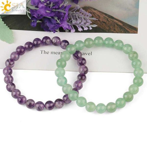 

natural crystal bracelet womens stall ornament beaded amethyst, Golden;silver