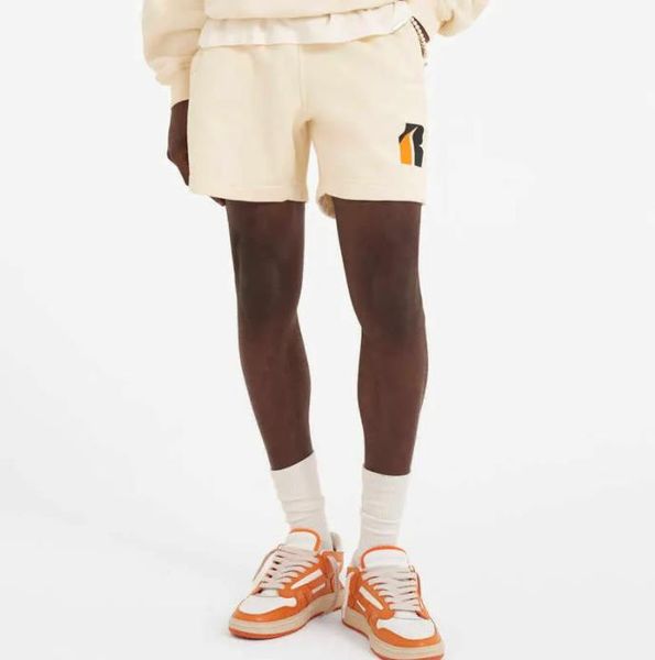 

ss23 letter printed cotton shorts women men drawstring shorts fashion loose highstreet hip hop, White;black