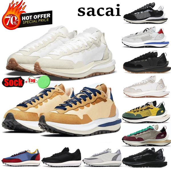 

sacais vaporwaffle men shoes ldwaffle waffle mens sneakers triple black white royal fuchsia sail women sports running trainers size 36-45