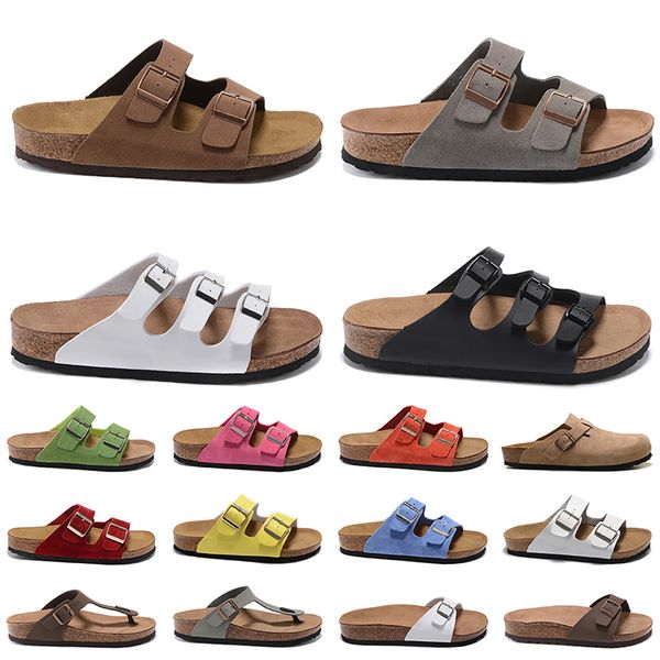 

luxury designer birkenstock boston clogs sandals slippers platform mens women birk clog summer arizona leather felt sliders buckle strap fla, Black