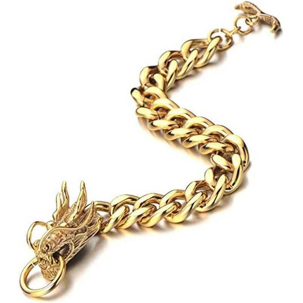 

longrui selling vintage fashion faucet bracelet mens chain keel wholesale, Black