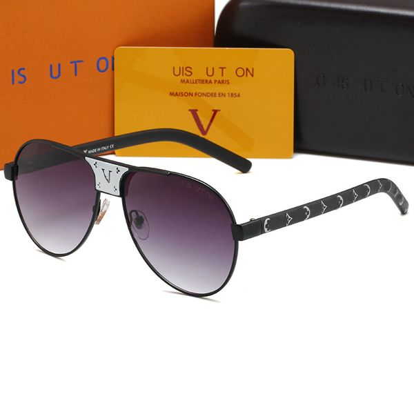 

designer louiseities viutonities sunglasses original eyewear outdoor shades pc frame fashion classic lady mirrors for women and men sun glas, White;black