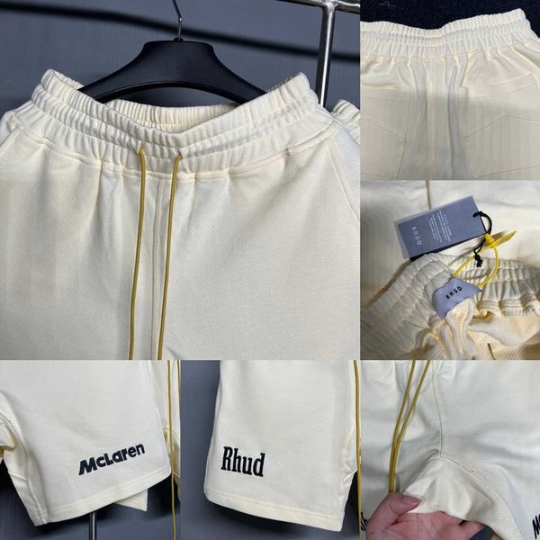 

embroidery street letter pants american high drawstring men and women loose casual sports shorts five-point pants e0o3, Black