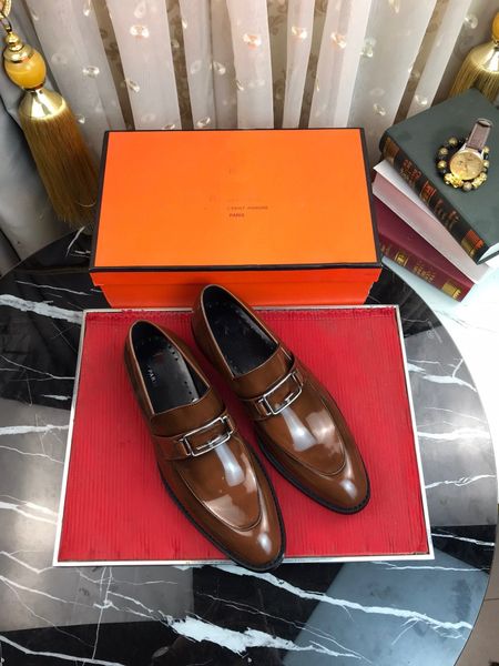 

4model designer italian oxford shoes for men luxury patent leather wedding shoes pointed toe dress shoes classic derbies plus size 38-45, Black