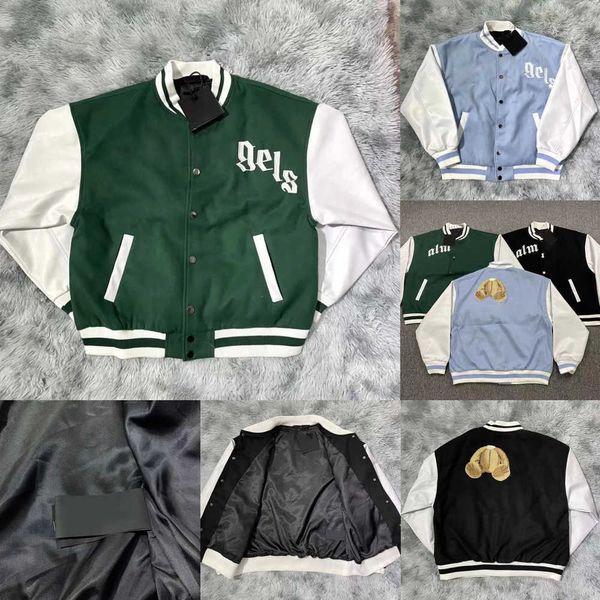 

uniform baseball coat new fashion fashion jacket single breasted warm jackets couples women men varsity coats men's designer angel clot, Black;brown