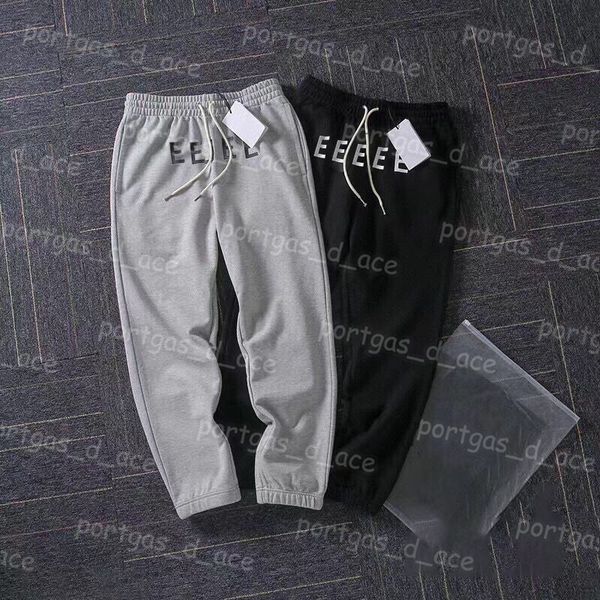 

letter women pants mens casual sweatpants street style pants black gray sports trousers
