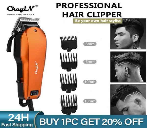 

scissors shears ckeyin professional hair clipper length adjustment wired electric trimmer powerful stainless steel blade hair cutt8044584