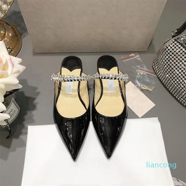 

2023 lady slippe fashion brand womens shoes fashion brand wedding party heel sandals outdoor slippers classic sandal, Black