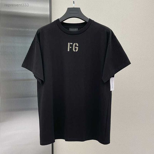 

essentail designer t shirt fear of godfog season 7 fg main line 7th high street rich men's and women's half sleeve short t-shirt n, White;black