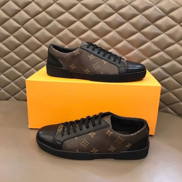 

resort sneaker mens luxurys monograms flowers printed logo trainers shoes designer sneakers runner trainer casual shoe black grained calf le