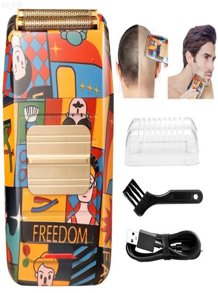 

kemei body electric shaver razor grooming kit hair shaver for men wet dry beard shaving machine graffiti pattern electric razort221256359