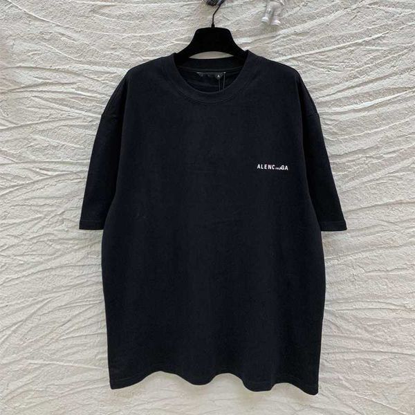 

men's hoodies sweatshirts summer luxury fashion b house front and back letter printed men's women's loose short sleeve t-shir, Black