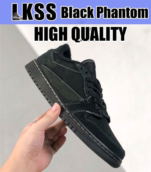 

lkss ts black phantom jumpman 1 1s shoes og mens basketball sneaker sports sneakers