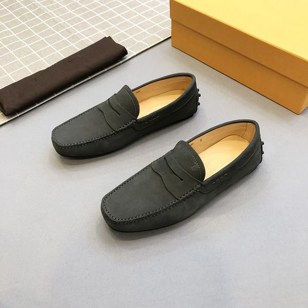 

dress shoes 2023 spring and autumn men's shoes flat casual highquality peas comfortable softsoled cowhide elderly 230509, Black