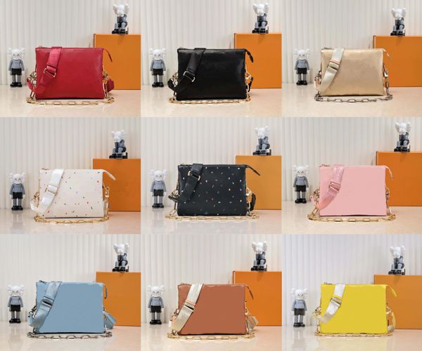 

m57783 m57790 coussin pm women bag genuine calf leather embossed chain carry purse clutch crossbody handbag shoulerbag