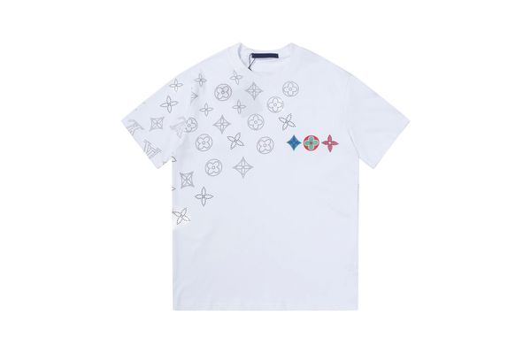 

2 new mens womens designer t shirts printed fashion man t-shirt cotton casual tees short sleeve luxury hip hop streetwear tshirts#19, White;black