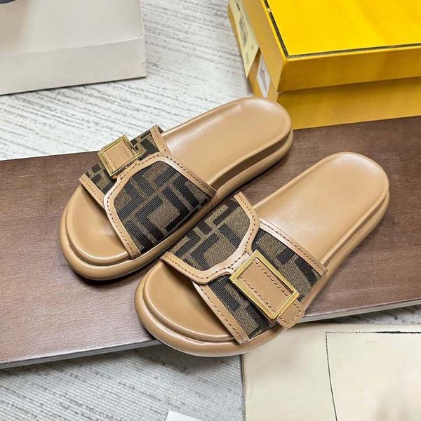 

slippers women intrecciato rubber slides sandal mens designer sandals rubber flip flops summer shoes dearfoam flat belly, Black