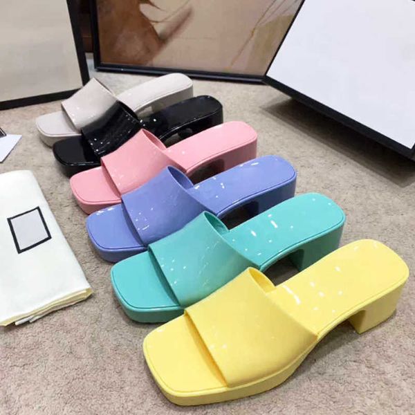 

women rubber jelly slide slippers sandals platform sandals high heels classics dearfoam sandal slippers flat shoes outdoor beach flip flops, Black