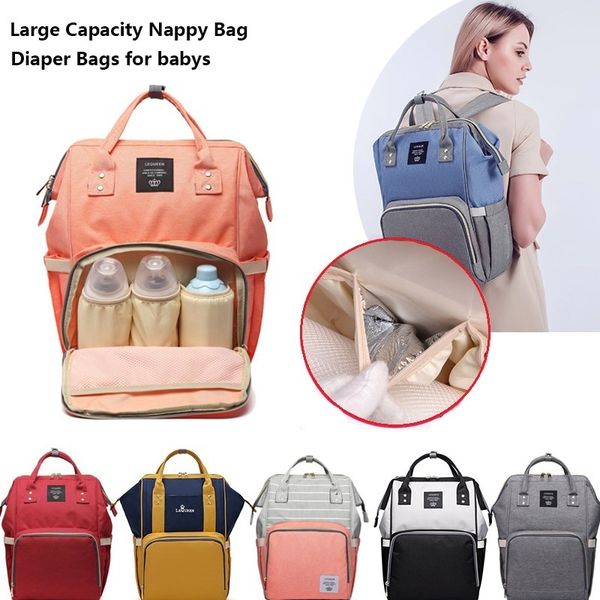 

diaper bags lequeen large capacity fashion mommy bag maternity nappy diaper bags travel backpack nursing bag for baby care women's bag