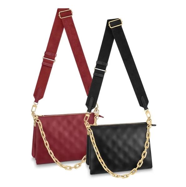 

luxurys fashion coussin women designers bag genuine calf leather embossed chain carry purse clutch crossbody louiseities viutonities handbag