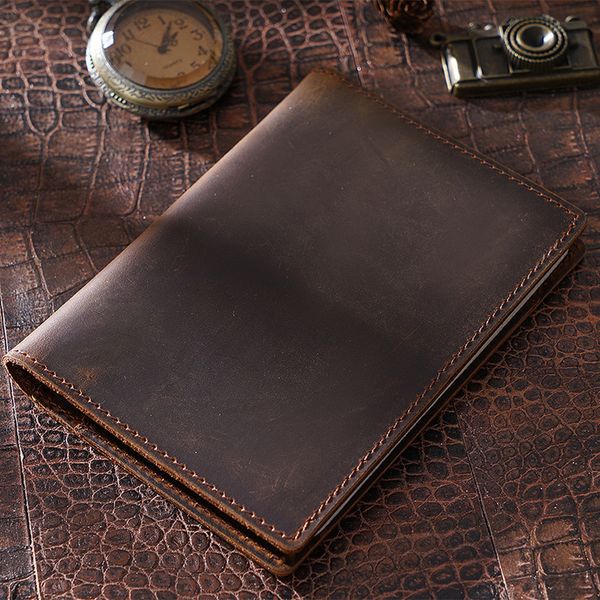 

evening bags genuine leather travel passport men wallet vintage cover 230509