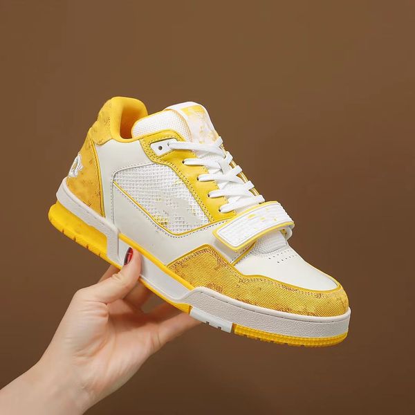 

2023 new luxury shoes men's basketball shoes leather women's travel white shoes 0502, Black