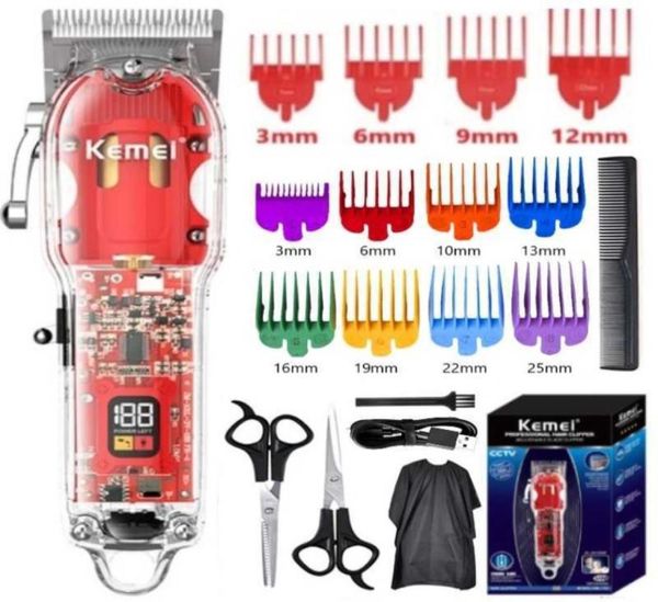 

scissors shears kemei 1761 professional cordless hair clipper for men lithium beard hair trimmer electric hair cutting machine rec8737197