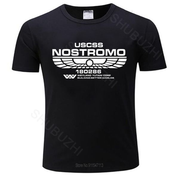

men's t shirts kaus katun hitam pria oblong anggota kru nostromo klasik alien film senapan pulsa sulaco m41a ukuran eropa 230509, White;black
