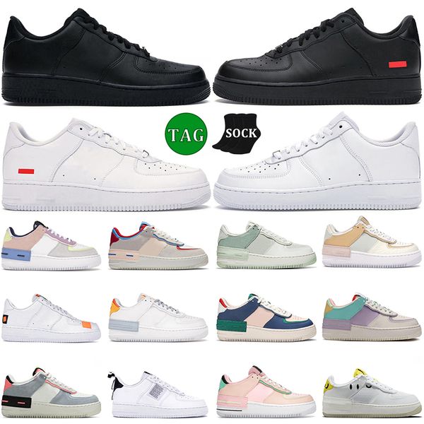 

designer one for sneakers low casual shoes 1 men women airforce one triple white black flax total orange volt mens trainers outdoor platform