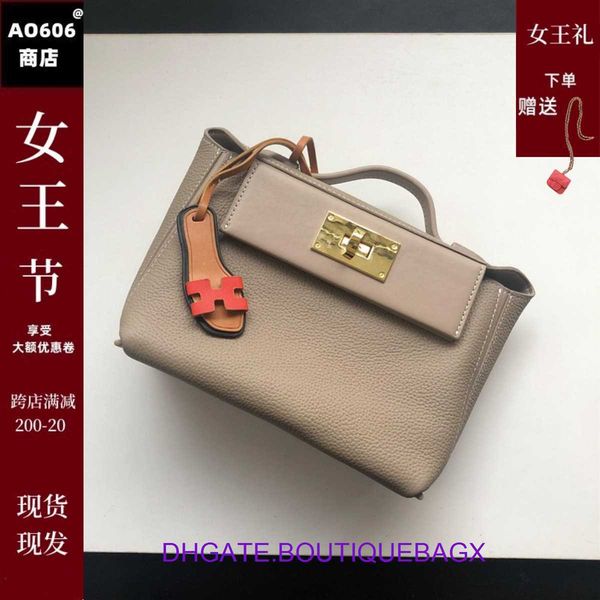 

designer hremm 2424 kelyss bags for sale cowhide 2424mini bag lock buckle single shoulder diagonal span double large capacity fashion trend