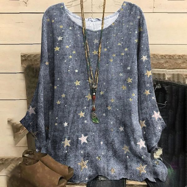 

women's tshirt plus size womens summer boho floral long sleeve shirt tunic loose casual autumn basic blouse for 2023 230510, White