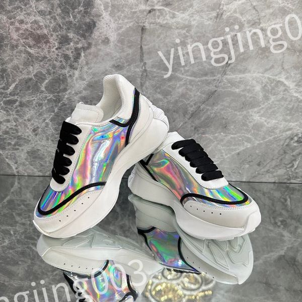 

2023 luxurys designer woman shoe leather lace up men fashion platform sneakers white black mens womens casual shoes chaussures
