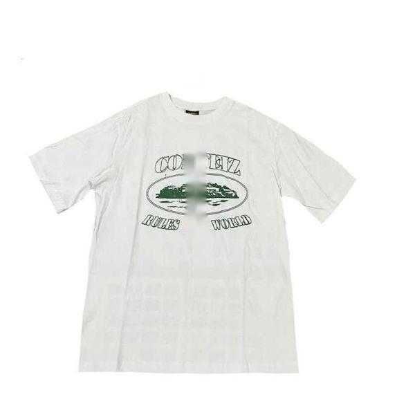 

designer t shirt corteizs american street hip hop letter print short sleeve t-shirt men's fashion brand summer loose round neck half sl, White;black