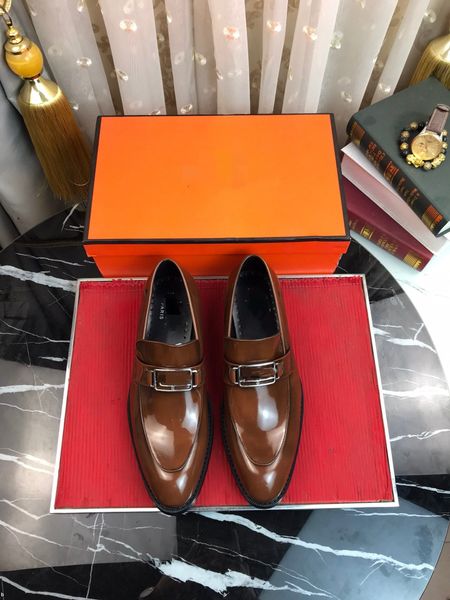 

4model designer italian dress shoes leather fashion for men pointed formal shoes men formal office 2023 spring party luxury mirror oxford sh, Black