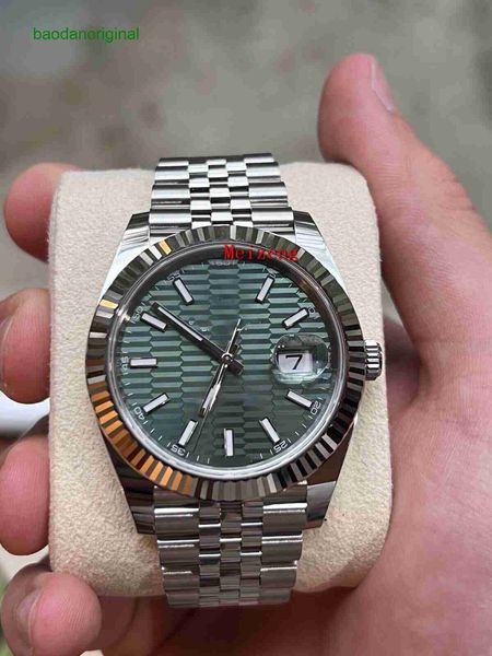 

luxury wristwatch datejust 41 brand new 2023 motif green dial jubilee full set unworn 126334 men men's automatic watch xm6g 0zxg, Slivery;golden