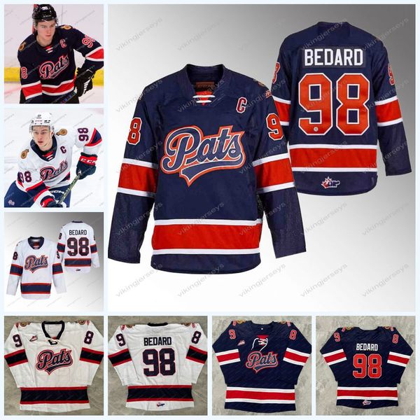 

connor bedard 2023 draft regina pats jersey ginnell stringer spencer quiring rowan valis temple michels barnett shantz howe vaughan whitehea, Black;red