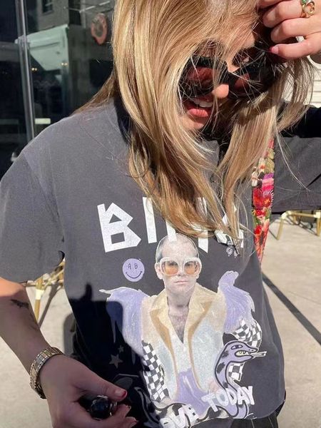 

women's tshirt po graphic punk women 2023 summer clothing fashion short sleeve cotton tee shirt female casual tees streetwear 230510, White