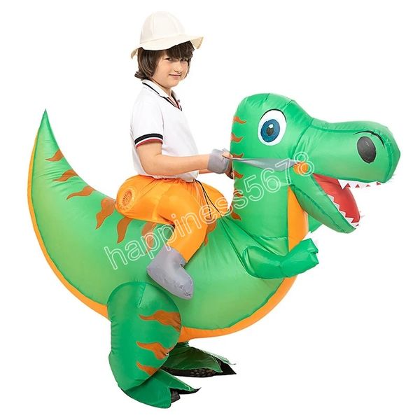 

halloween party mascot costumes funny cute dinosaur inflatable costume wholesale dinosaur inflatable clothing, Red;yellow