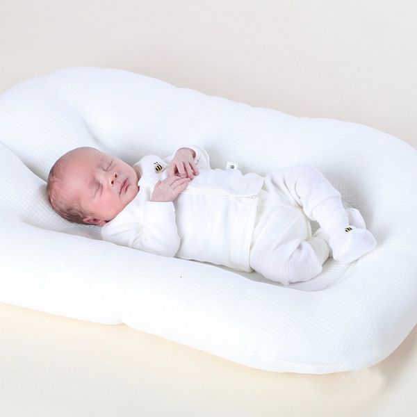 

bassinets cradles babynest 75x45cm travel playpen mattress breathable mesh sleeping pad baby cribs babys nest born bed child toddler 230510