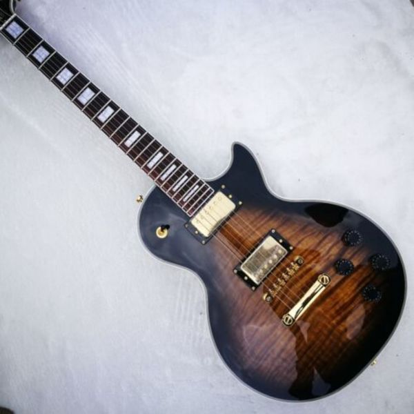 

factory outlet high-quality brown 6-string right-handed electric guitar