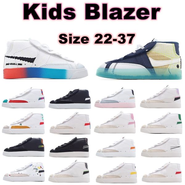 

toddlers youth kids blazers shoes mid 77 vintage athletic blazer indigo black white boys girls trainers runner running sneakers