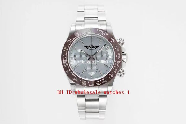

21 style king workmanship watch 40mm 116506 116509 blue diamond panda sport watches sapphire luminous 4130 chronograph automatic 904l men&#0, Slivery;brown