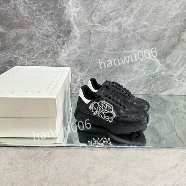 

new women fashion casual shoes sneaker designer running shoes fashion channel sneakers luxury lace-up sports shoes casual classic sneakers20, Black