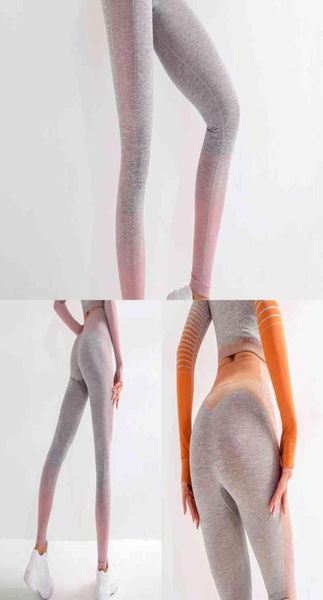 

ty yoga outfits high waist leggings women knitted workout running pants seamless push up sport legging female tights wear 29418084, White;red