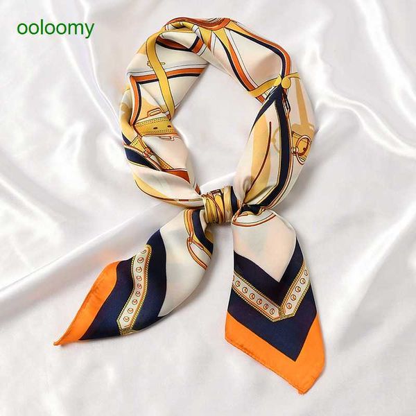 

hemres designer scarves small square silk women's high-end feeling summer matching shirt professional decoration mother's protecti, Blue;gray